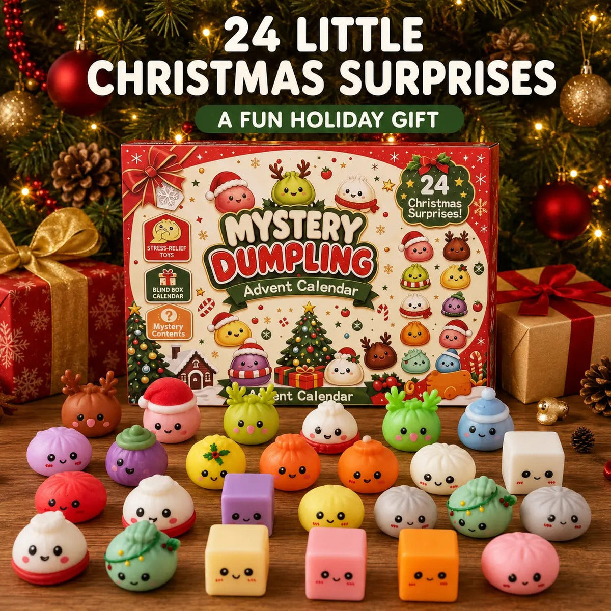 Cute Christmas stress relief toys,A must-have gift for self-consumption