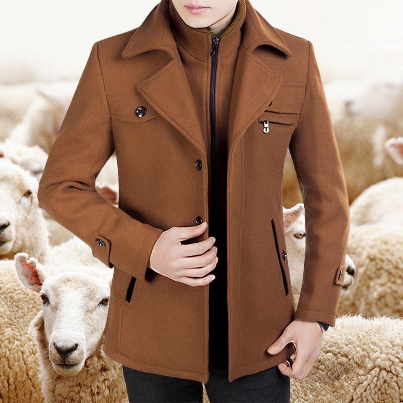 Heritage Classic Tweed Business Overcoat